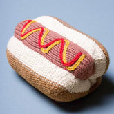 Organic Baby Gift Set | Hand Knit Pretzel Romper, Bonnet Rattle Toy Baby Gift Sets Estella 
