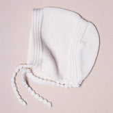 Organic Baby Gift Set | Hand Knit Pretzel Romper, Bonnet Rattle Toy Baby Gift Sets Estella 