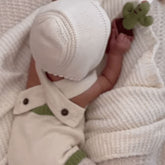 Organic Baby Gift Set | Handmade Newborn Romper, Bonnet & Rattle Toy | Cactus Baby Gift Sets Estella 