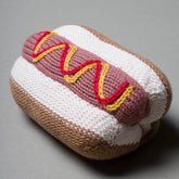 Organic Baby Gift Sets | Handmade Newborn Rattle Toys | Hotdog, Hamburger & Pretzel Baby Gift Sets Estella 