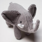 Organic Cotton Baby Gift Set | Elephant Baby Rattle, Organic Baby Romper & Bonnet Hat Baby Gift Sets Estella 