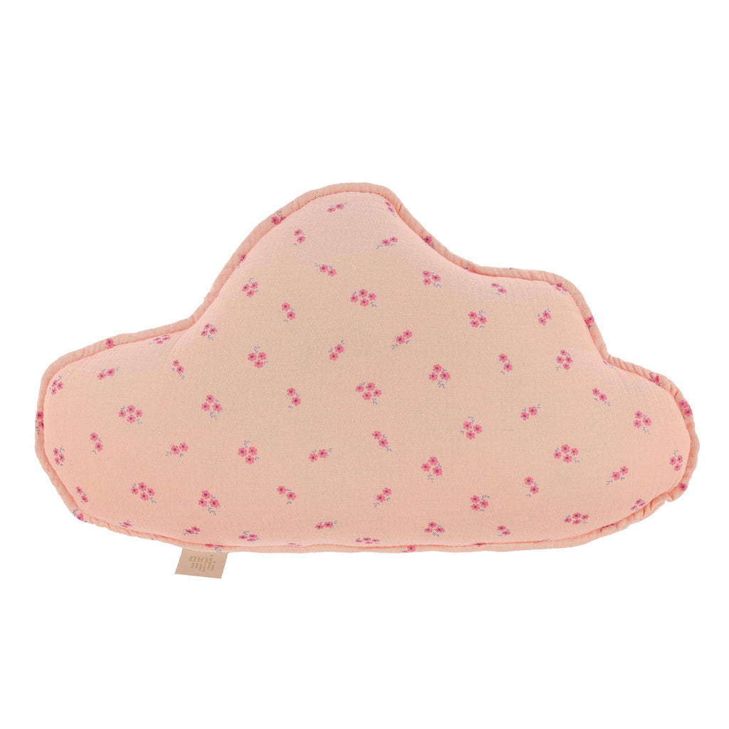 Muslin "Pink Forget-Me-Not" Cloud Pillow Cushion moimili.us 
