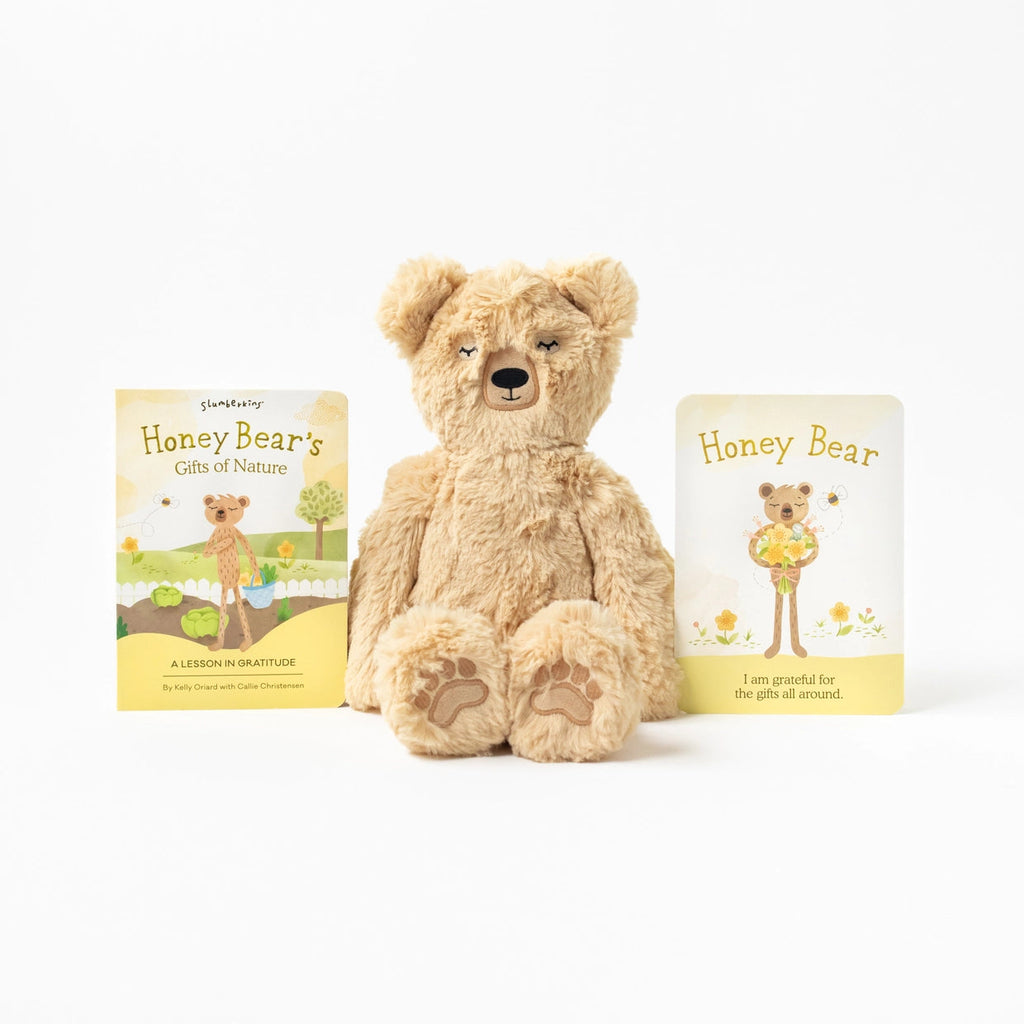 Honey Bear Kin + Lesson Book | Gratitude Stuffies Slumberkins 