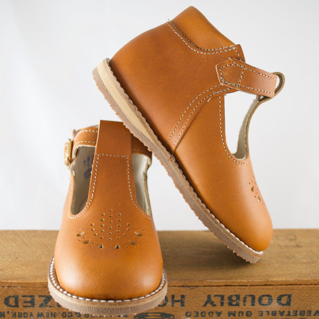 Greta T-Strap - Warm Brown Dress Shoe Zimmerman Shoes 