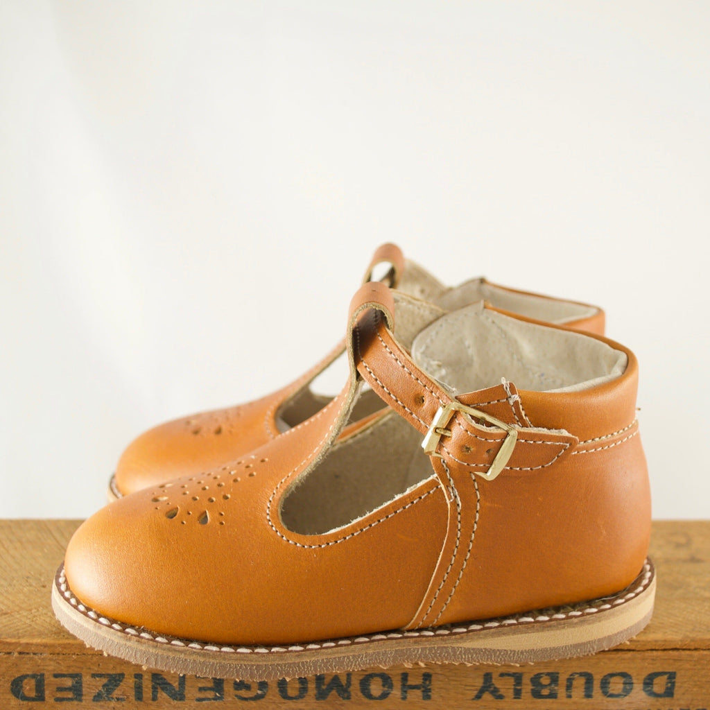 Greta T-Strap - Warm Brown Dress Shoe Zimmerman Shoes 