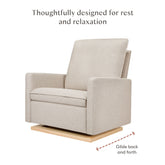 Cali Pillowback Chair and a Half Glider in Eco-Performance Fabric | Water Repellent & Stain Resistant | Beach