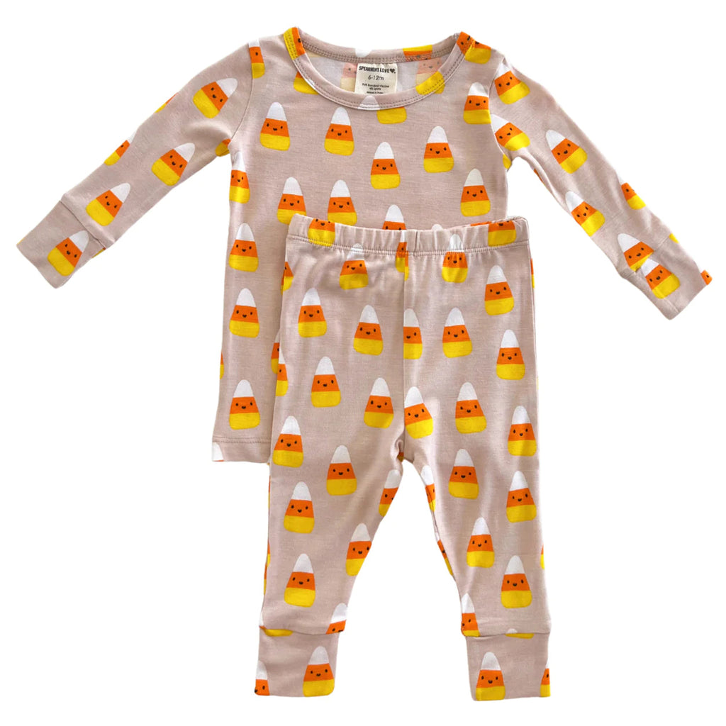 2-Piece Set | Candy Corn Kids Pajamas SpearmintLOVE 6-12m Candy Corn 