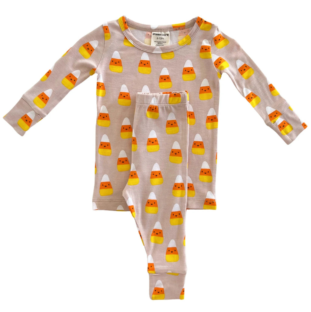 2-Piece Set | Candy Corn Kids Pajamas SpearmintLOVE 