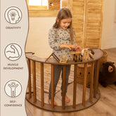 Climbing Arch Chocolate + Cushion - Montessori Climbers for Toddlers Goodevas 
