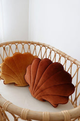 Velvet “Copper Pearl” Shell Pillow Cushion moimili.us 
