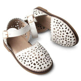 Leather Pocket Sandal | Color 'Cotton' | Hard Sole Shoes Consciously Baby 5 (12 - 18 months) 