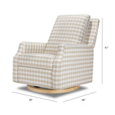 Crewe Recliner and Swivel Glider | Gingham
