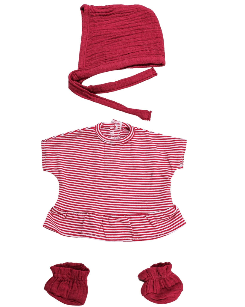 Dollie Bonnet, Dress & Booties Bundle | Winterberry Dollie Clothing Bohemian Mama Littles OS 