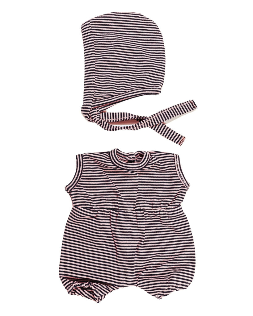 Dollie Bonnet & Romper Bundle | Striped Dollie Clothing Bohemian Mama Littles OS 