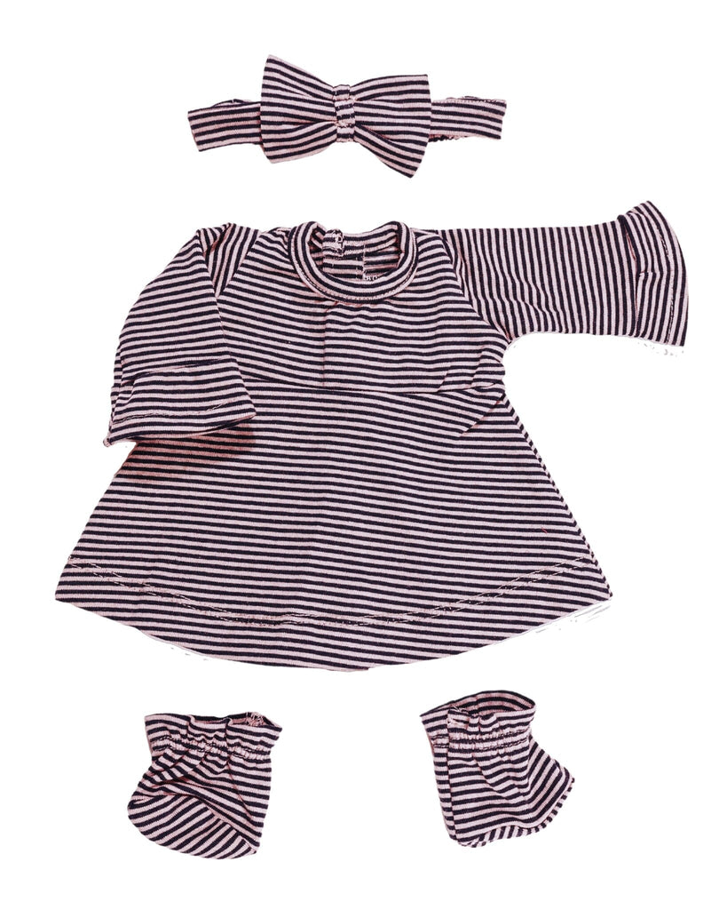 Dollie Headband, Dress, & Booties Bundle | Striped Dollie Clothing Bohemian Mama Littles OS 