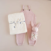 Bunny Lovey Pink Baby Gift Blanket Toy Spring Summer The Blueberry Hill 