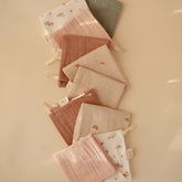 Muslin Cotton Washcloth 5-Pack | Rainbow Combo Bath Towels Mushie 