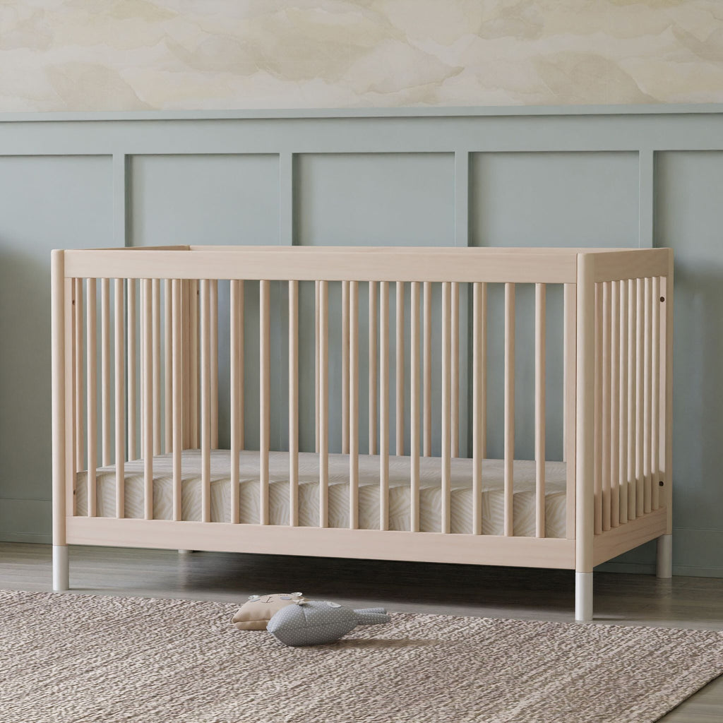 Gelato 4-in-1 Convertible Crib with Toddler Bed Conversion Kit | Washed Natural