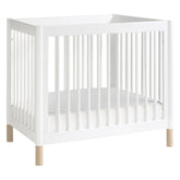Gelato 4-in-1 Convertible Mini Crib | White / Washed Natural