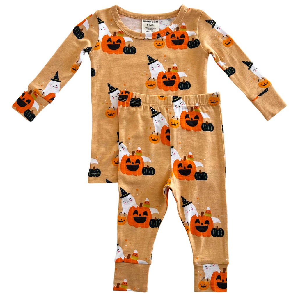 2-Piece Set | Halloween Cluster Kids Pajamas SpearmintLOVE 6-12m 
