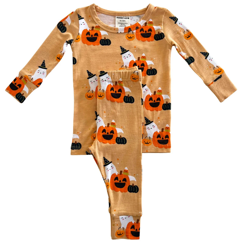 2-Piece Set | Halloween Cluster Kids Pajamas SpearmintLOVE 
