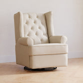 Harbour Electronic Recliner and Swivel Glider - Cream Eco-Weave