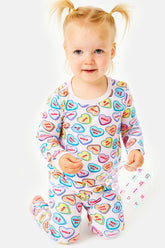 Long Sleeve Pajama Set - Candy Hearts by Clover Baby & Kids Clover Baby & Kids 