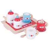 Tea Set on a Tray by Bigjigs Toys US Bigjigs Toys US 