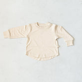 Bamboo Longsleeve Shirt Baby & Toddler shopatlasgrey Almond Milk NB 