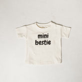 Mini Bestie T-Shirt New shopatlasgrey White & Onyx NB 