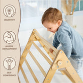 Indoor Montessori Triangle Climbing Ladder for Toddlers 1-7 y.o. Single Ladders Goodevas 