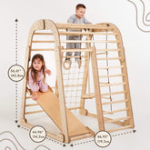 Indoor Wooden Playground for Children - 6in1 Playground + Swings Set + Slide Board 6in1 Playsets Goodevas 