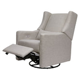 Kiwi Electronic Recliner and Swivel Glider - Grey Eco-Weave