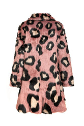 La Farfalla Coat | Rose Leopard Coats Unreal Fur Rose Leopard S 