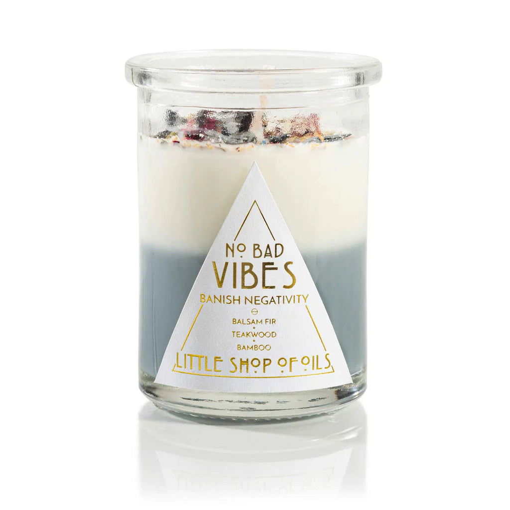 No Bad Vibes Candle Candle Little Shop of Oils 6 oz 