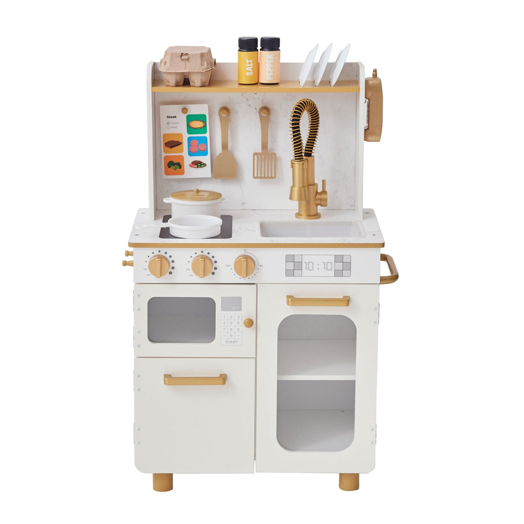 Little Chef Memphis Play Kitchen | White/Gold