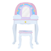 Little Dreamer Kids Vanity Table & Stool | White/Pink