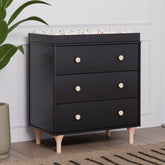 Lolly 3-Drawer Changer Dresser - Black / Washed Natural