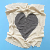 Cotton Baby Blankets | Heart Swaddles Estella Grey 