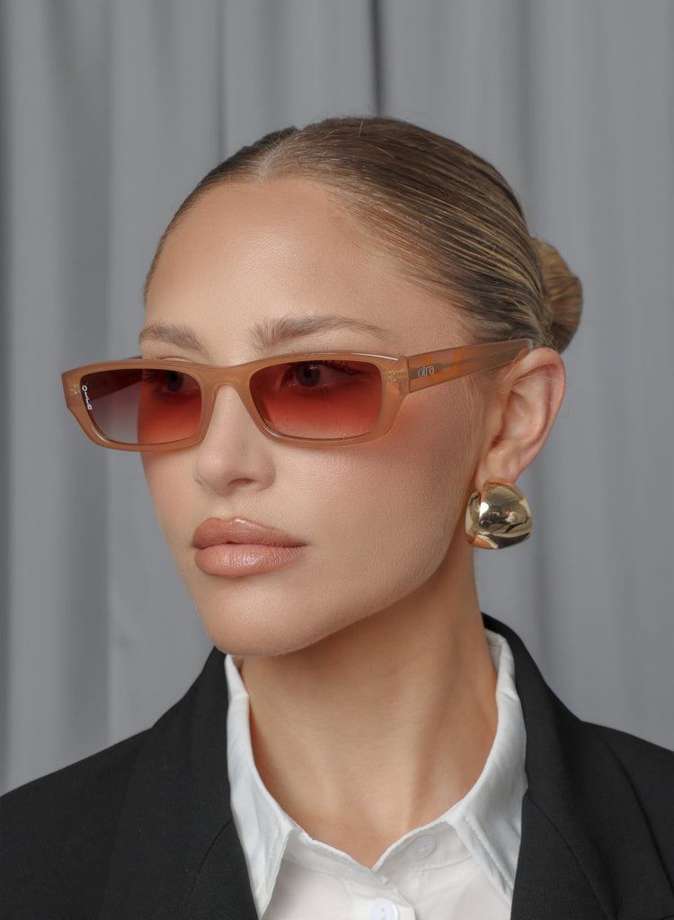 Mabel | Transparent Coffee/ Brown Sunglasses Otra Eyewear 