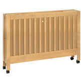 Maki Full-Size Portable Folding Crib with Toddler Bed Conversion Kit | Honey