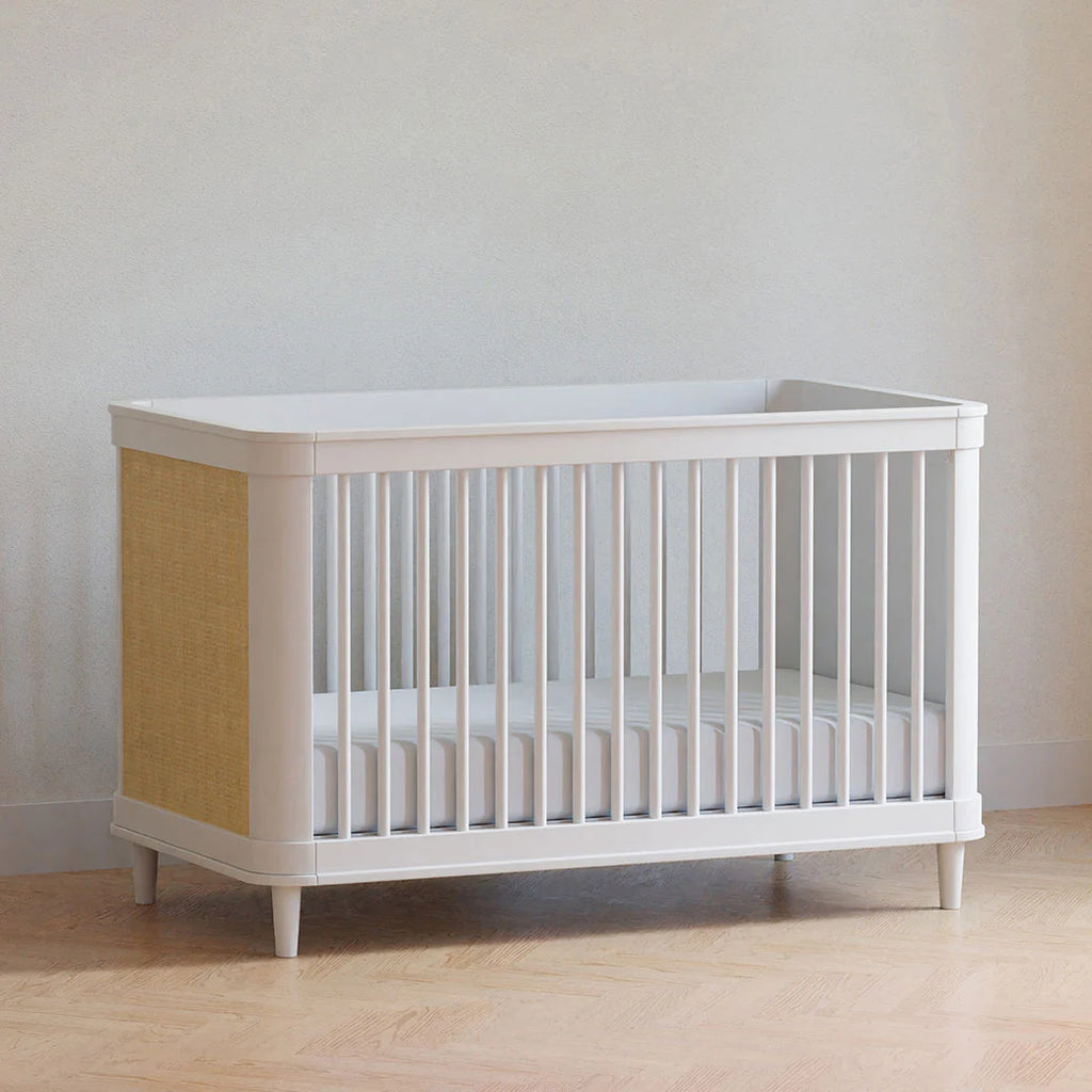 Marin with Cane 3-in-1 Convertible Crib | Warm White