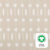 Mini Crib Sheet in GOTS Certified Organic Muslin Cotton | Beach Bum