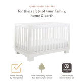 Modo 3-in-1 Convertible Crib with Toddler Bed Conversion Kit | White