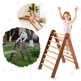 Montessori Triangle Ladder - Handmade Climber for Kids 1-7 y.o. Single Ladders Goodevas Chocolate 