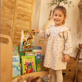 Montessori Wooden Bookshelf – Beige Shelves Goodevas 