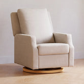 Crewe Electronic Recliner & Swivel Glider | Cream Eco-Performance Fabric + Water Repellent & Stain Resistant