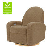 Nami Electronic Recliner and Swivel Glider Recliner in Shearling with USB Port | Cortado