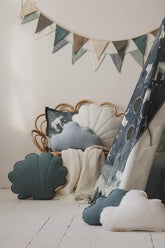 Linen “Pigeon Grey” Cloud Pillow Cushion moimili.us 