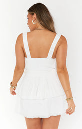 Cosmo Mini Dress | White Doublecloth